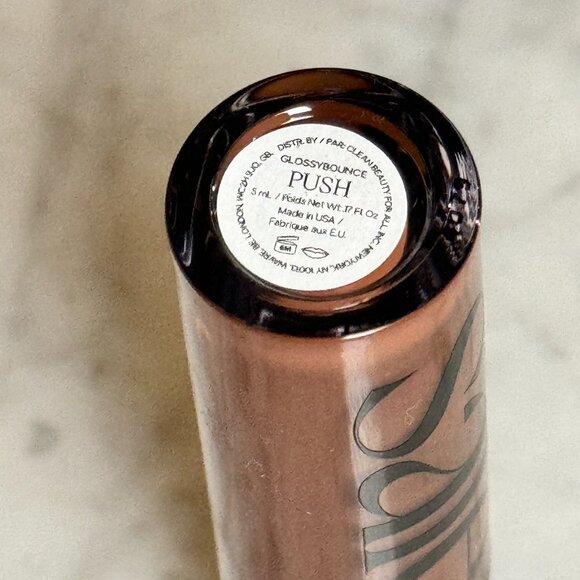 Saie Glossybounce™ High-Shine Hydrating Lip Gloss Oil | Push (soft brown) | NEW - Picture 3 of 4